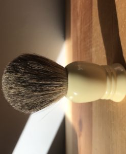 Grey pure badger hair shaving brush